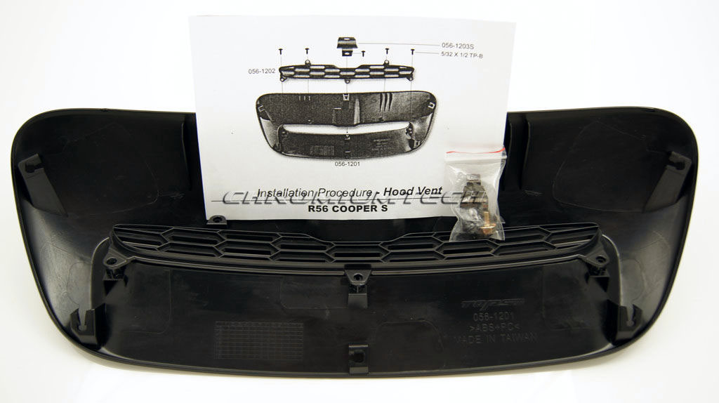 1 Carbon Fiber Hood Grill Vent Cover for 2007-2013 Mini Cooper R55 R56 R57 R58 R59 