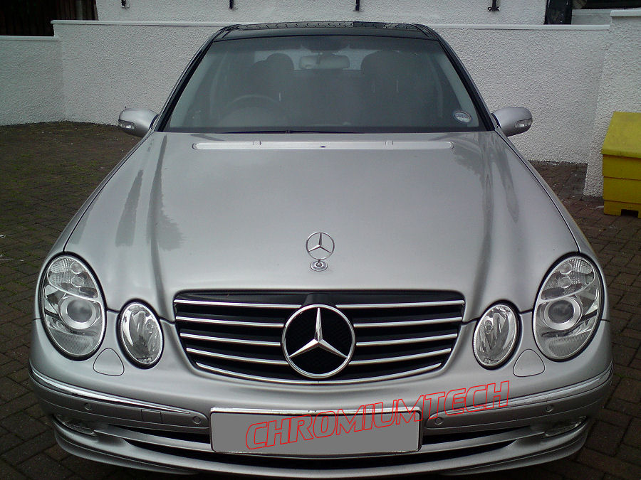 Mercedes w211 black grill #6