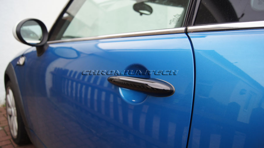 thumbnail image 2 of Killallchrome Gloss Black Door Handle Covers For BMW Mini Cooper F55 & F60 Countryman 5-Door 2 of 4