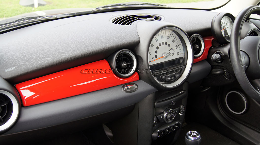 MK2 MINI Cooper/S/ONE R55 R56 R57 R58 R59 RED Dashboard Panel Trim ...