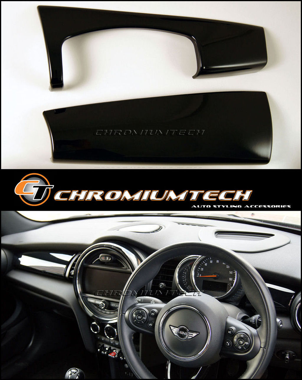 Details Zu Mk3 Mini Cooper S One Jcw F55 F56 F57 Black Dashboard Panel Trim Cover For Lhd