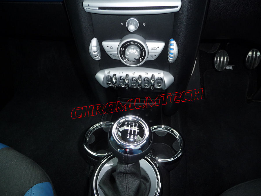 MK1 BMW Mini Cooper/S / One R50 R52 R53 Chrome Intérieur Cadran Tableau Kit  25pc
