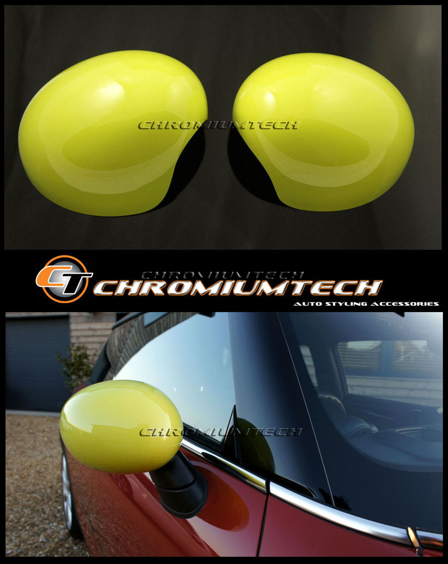 MK3 MINI Cooper//S//ONE//JCW F55 F56 F57 YELLOW Wing Mirror Cap Cover for LHD model